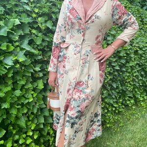 april cornell dress womens size s cottage rose with duster bag